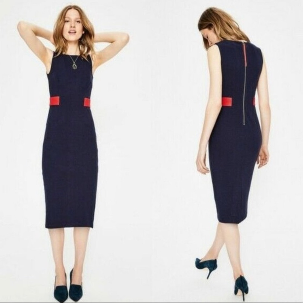 Boden Primrose Ottoman Dress Sheath Midi Modest
